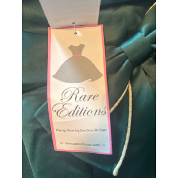 NWT Rare Editions Little Girl's Green Party Dress Special Occasion Bow Size 7 - Picture 4 of 7